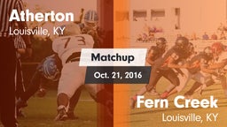 Matchup: Atherton vs. Fern Creek  2016