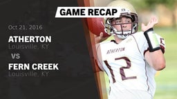 Recap: Atherton  vs. Fern Creek  2016