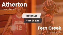 Matchup: Atherton vs. Fern Creek  2018