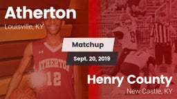 Matchup: Atherton vs. Henry County  2019