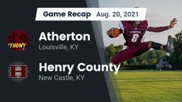 Recap: Atherton  vs. Henry County  2021