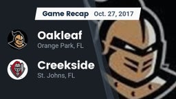 Recap: Oakleaf  vs. Creekside  2017