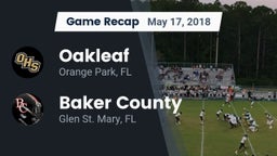 Recap: Oakleaf  vs. Baker County  2018