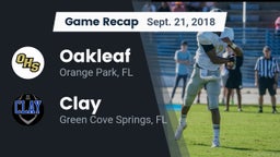 Recap: Oakleaf  vs. Clay  2018