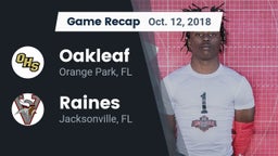 Recap: Oakleaf  vs. Raines  2018