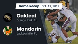 Recap: Oakleaf  vs. Mandarin  2019