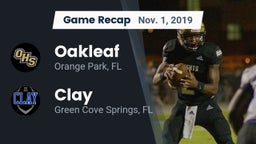 Recap: Oakleaf  vs. Clay  2019