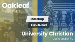 Matchup: Oakleaf  vs. University Christian  2020