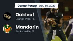 Recap: Oakleaf  vs. Mandarin  2020