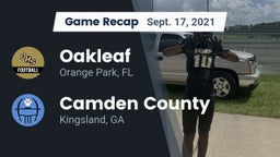 Recap: Oakleaf  vs. Camden County  2021