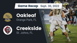 Recap: Oakleaf  vs. Creekside  2022