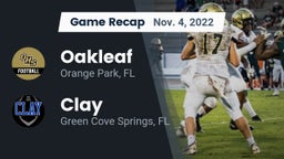 Recap: Oakleaf  vs. Clay  2022