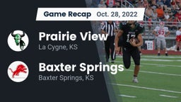 Recap: Prairie View  vs. Baxter Springs   2022