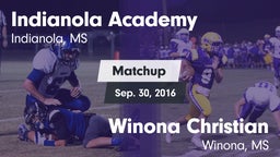 Matchup: Indianola Academy vs. Winona Christian  2016