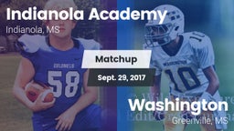 Matchup: Indianola Academy vs. Washington  2017