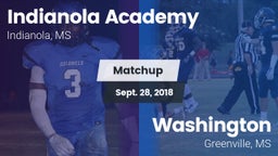 Matchup: Indianola Academy vs. Washington  2018