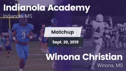 Matchup: Indianola Academy vs. Winona Christian  2019