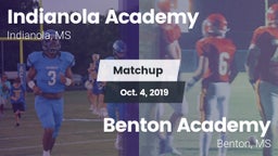 Matchup: Indianola Academy vs. Benton Academy  2019