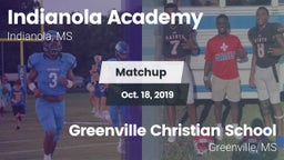 Matchup: Indianola Academy vs. Greenville Christian School 2019