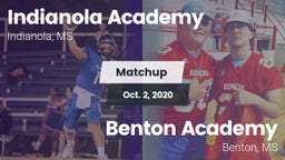 Matchup: Indianola Academy vs. Benton Academy  2020