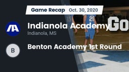 Recap: Indianola Academy  vs. Benton Academy 1st Round 2020