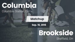 Matchup: Columbia  vs. Brookside  2016