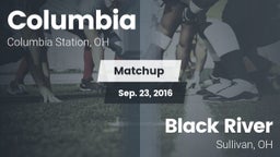 Matchup: Columbia  vs. Black River  2016
