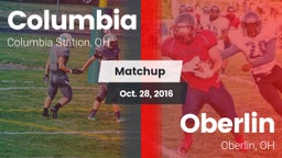 Matchup: Columbia  vs. Oberlin  2016