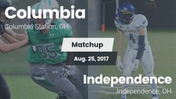 Matchup: Columbia  vs. Independence  2017