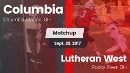Matchup: Columbia  vs. Lutheran West  2017