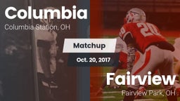 Matchup: Columbia  vs. Fairview  2017