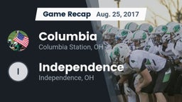 Recap: Columbia  vs. Independence  2017