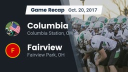 Recap: Columbia  vs. Fairview  2017