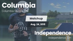Matchup: Columbia  vs. Independence  2018