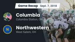 Recap: Columbia  vs. Northwestern  2018