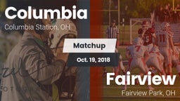 Matchup: Columbia  vs. Fairview  2018