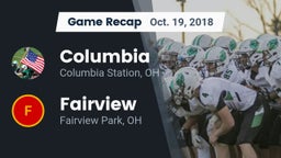 Recap: Columbia  vs. Fairview  2018