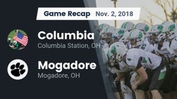 Recap: Columbia  vs. Mogadore  2018