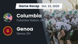 Recap: Columbia  vs. Genoa  2020