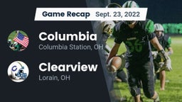Recap: Columbia  vs. Clearview  2022