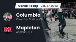 Recap: Columbia  vs. Mapleton  2023