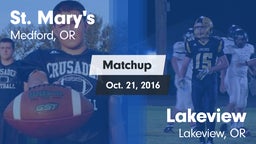 Matchup: St. Mary's vs. Lakeview  2016