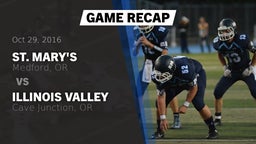 Recap: St. Mary's  vs. Illinois Valley  2016