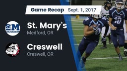 Recap: St. Mary's  vs. Creswell  2017