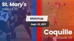 Matchup: St. Mary's vs. Coquille  2017