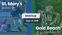 Matchup: St. Mary's vs. Gold Beach  2018
