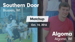 Matchup: Southern Door vs. Algoma  2016