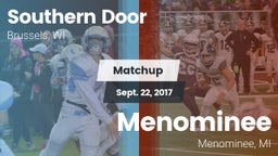 Matchup: Southern Door vs. Menominee  2017