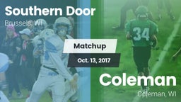 Matchup: Southern Door vs. Coleman  2017