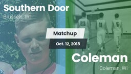 Matchup: Southern Door vs. Coleman  2018
